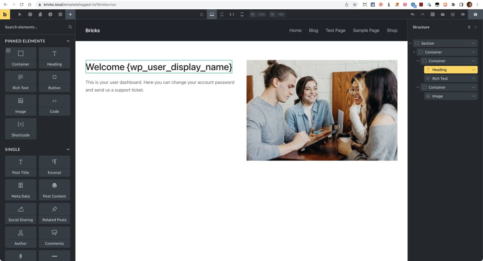 Conditions in Bricks Builder