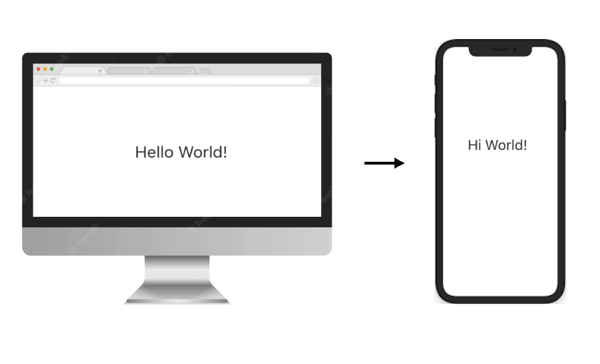 How to change the text of an element based on breakpoints without creating duplicated content