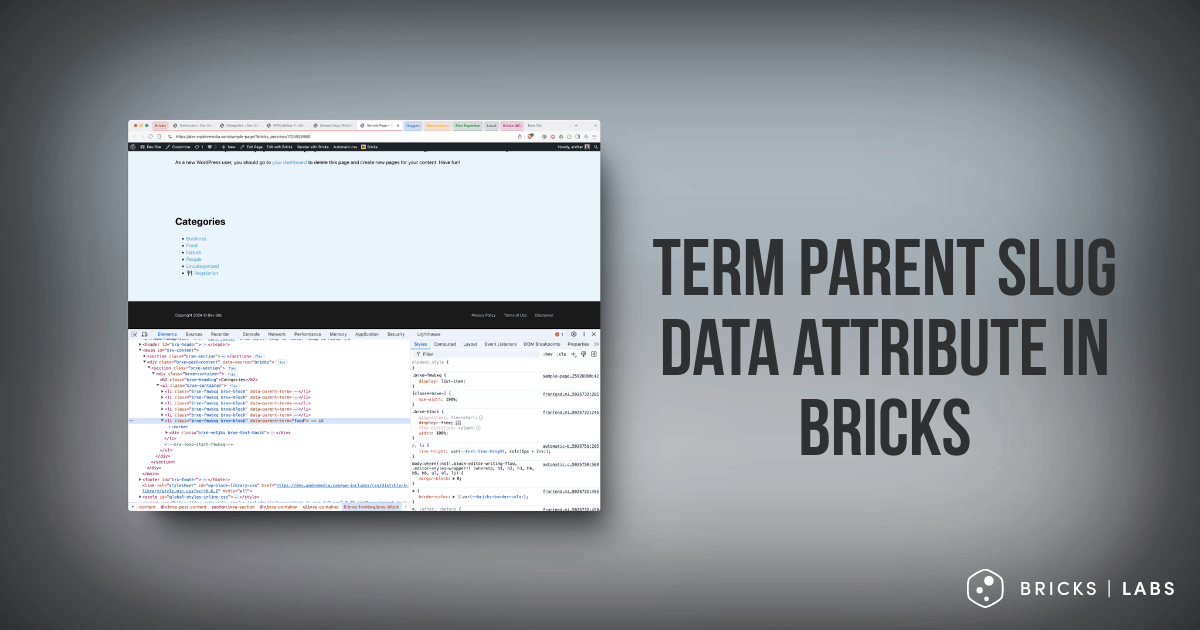 Term Parent Slug Data Attribute in Bricks